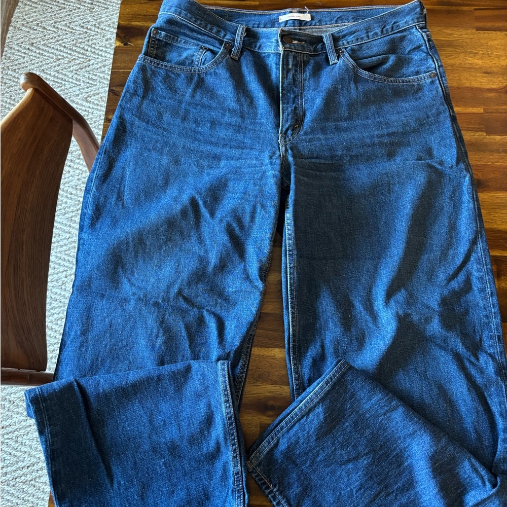Levi's Dark Baggy Dad Jeans